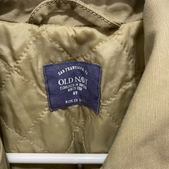 Old navy 5 T tan jacket button down - Picture 6 of 13